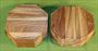 Bowl #436 - Teak two piece Segmented Bowl Blank set ~ 4 3/4 x 2 ~ $39.99